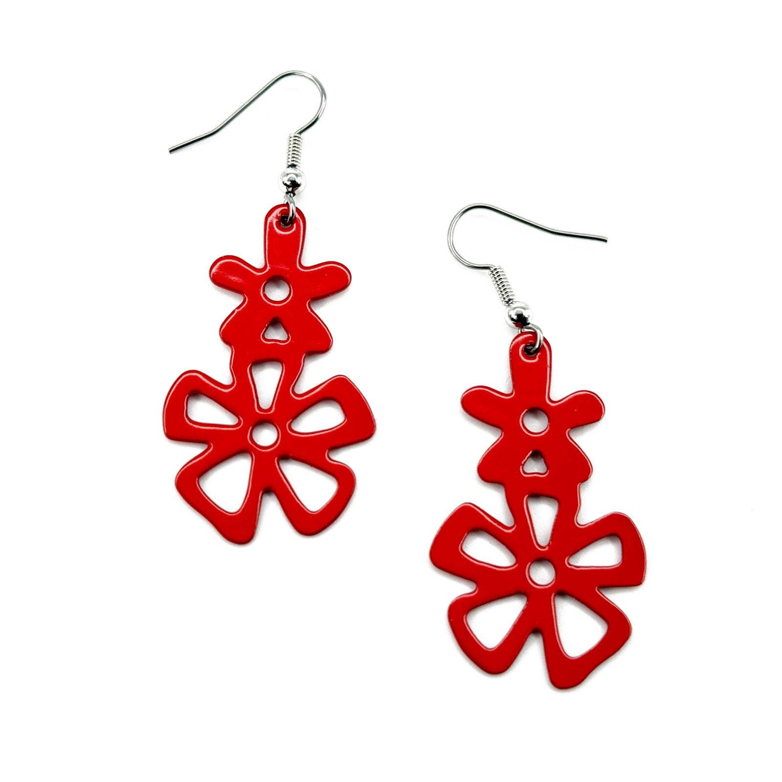 Double Flower Drop Earrings | Erica Zap Designs