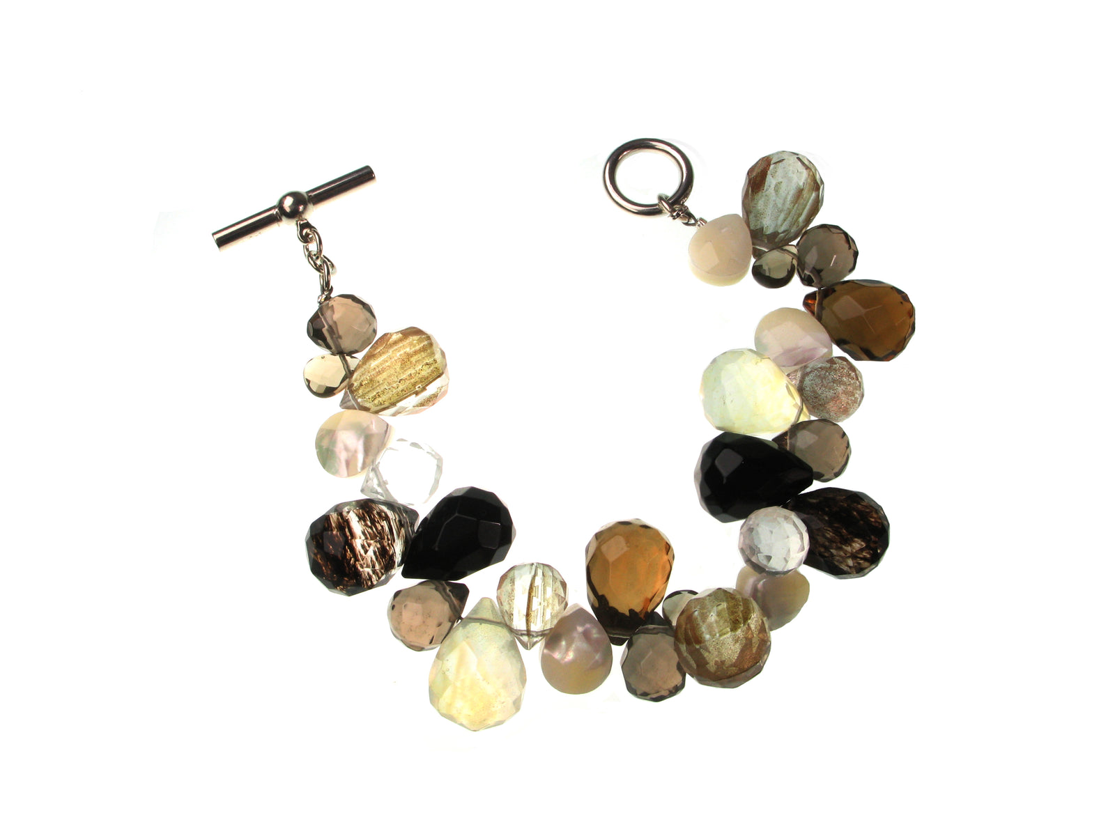Mixed Briolette Stone Bracelet