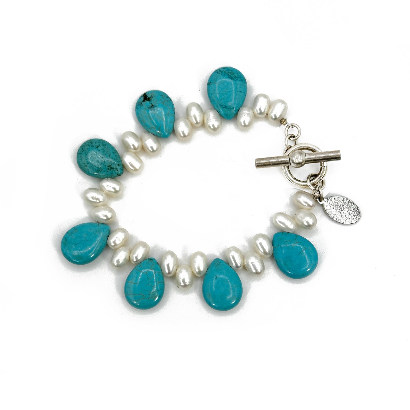 Turquoise and Pearl Bracelet