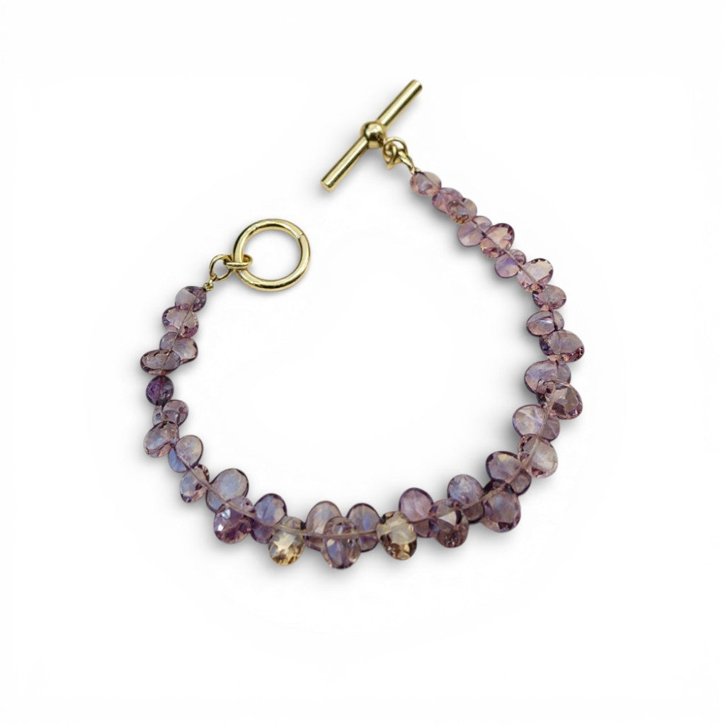 Small Amethyst Briolette Bracelet