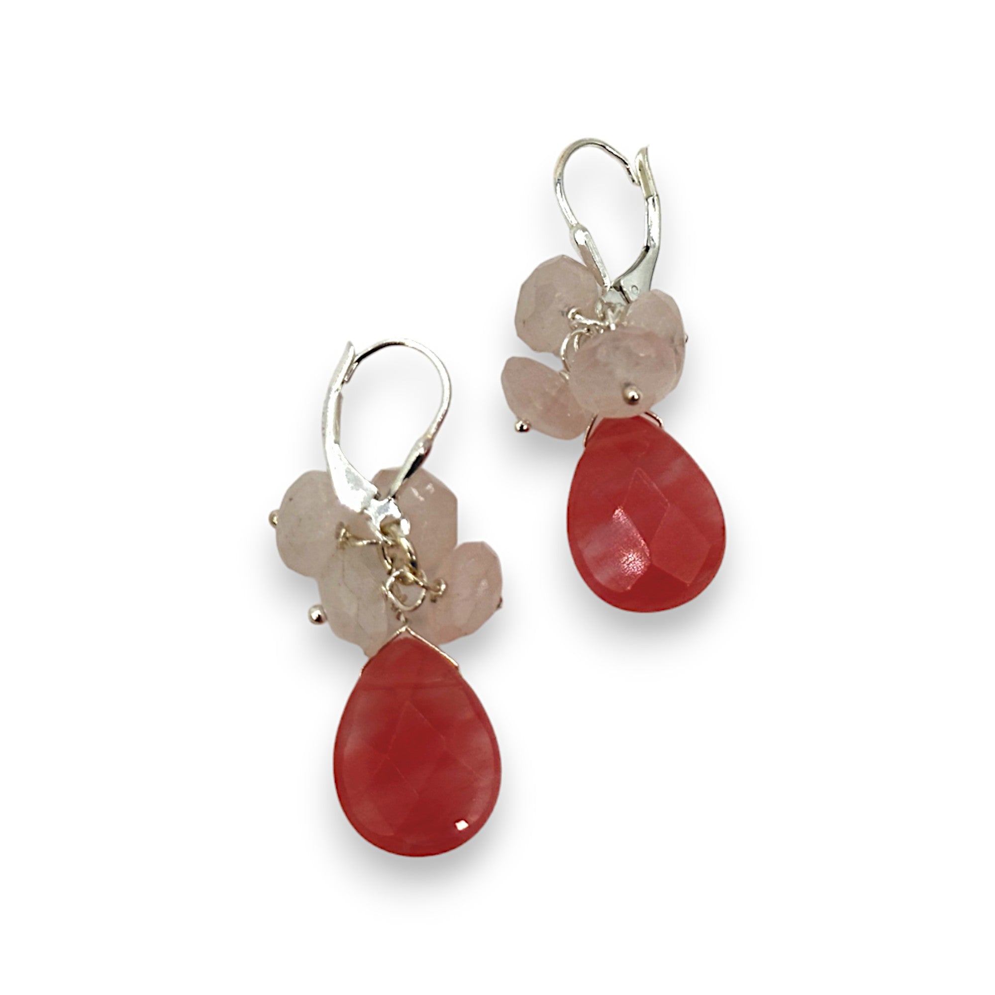 Mixed Stone Cluster Earrings