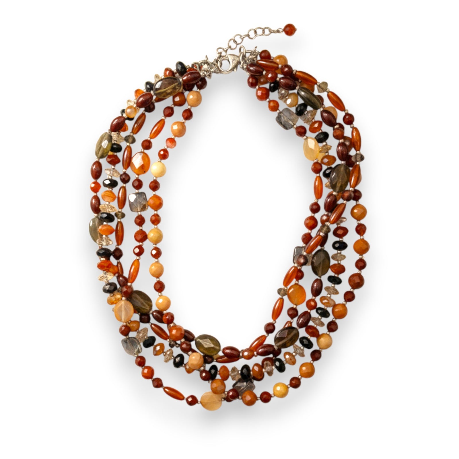 5-Strand Stone Necklace