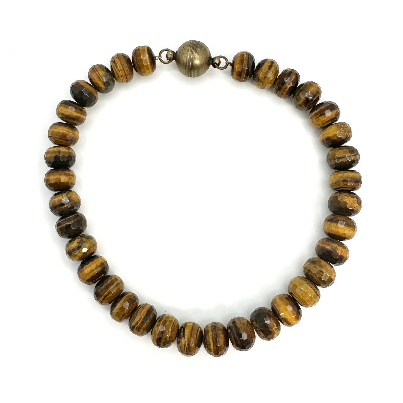Tiger's Eye Rondelle Necklace | Erica Zap Designs