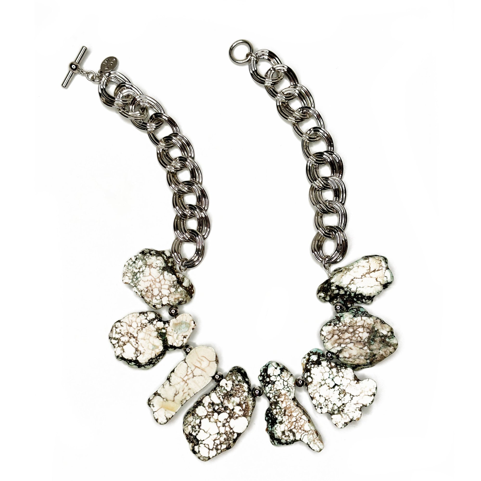 Howlite Slab Necklace | Erica Zap Designs