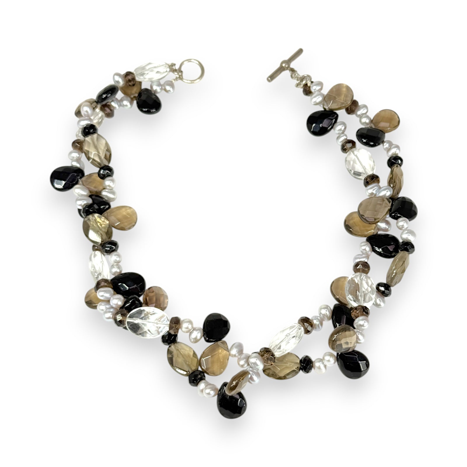 Onyx, Smokey Quartz, Crystal Mix Necklace | Erica Zap Designs