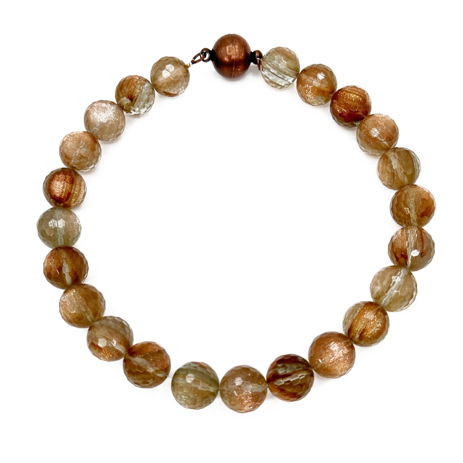 Faceted Gold Rutilated Quartz Necklace | Erica Zap Designs