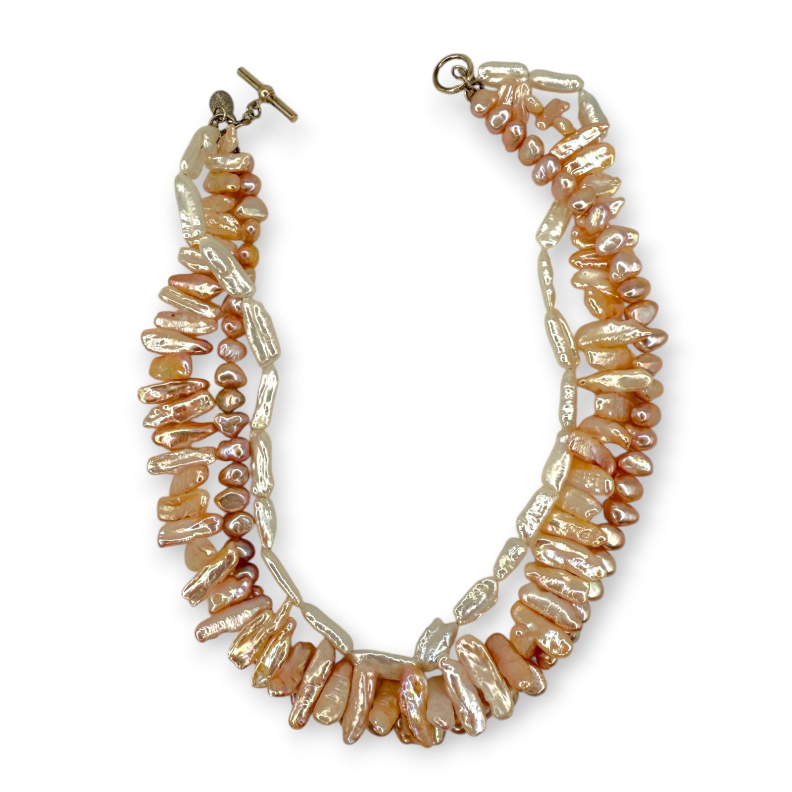 Pink Mix Freshwater Bar Pearl Necklace | Erica Zap Designs