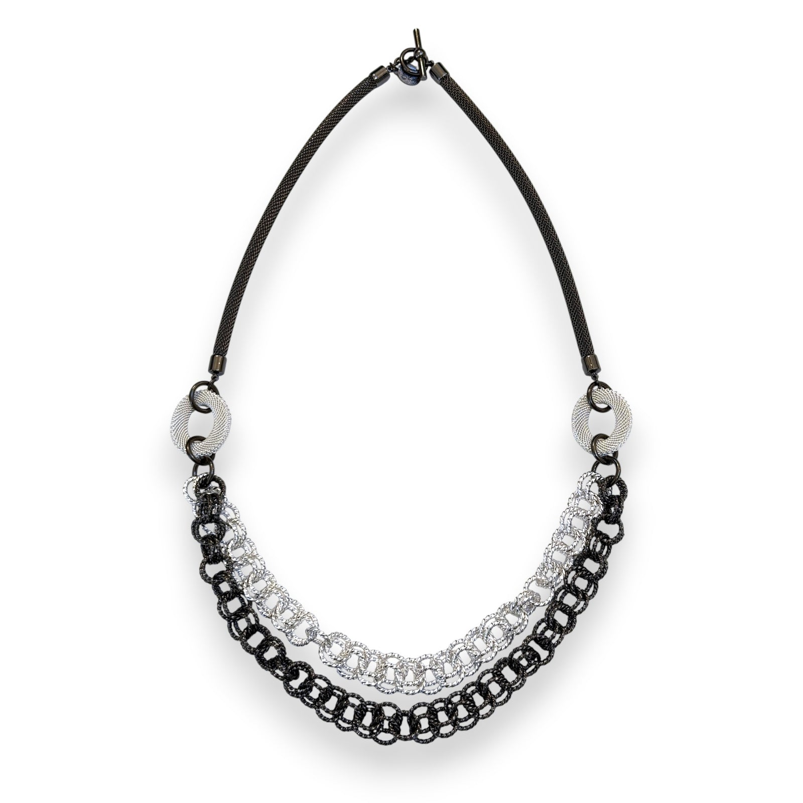 Multi-Chain Mesh Necklace