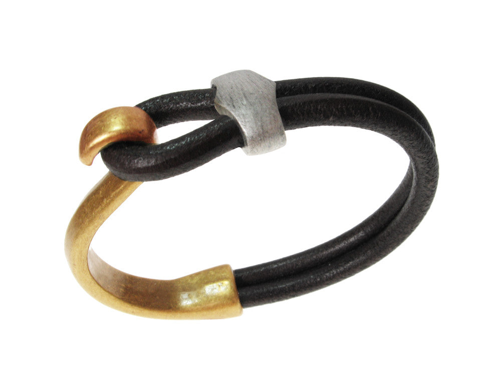 Cord Leather Bracelet | Lasso Hook & Slide | Erica Zap Designs