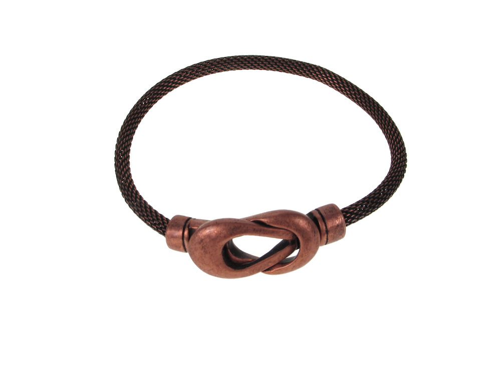 Mesh Bracelet with Infinity Loop Magnetic Clasp | Erica Zap Designs