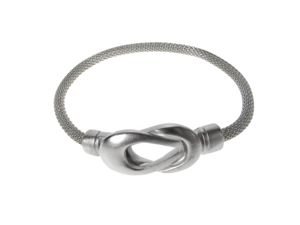 Mesh Bracelet with Infinity Loop Magnetic Clasp | Erica Zap Designs