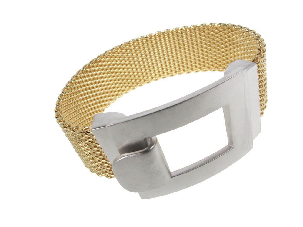 Flat Mesh Bracelet with Square Hook Clasp | Erica Zap Designs