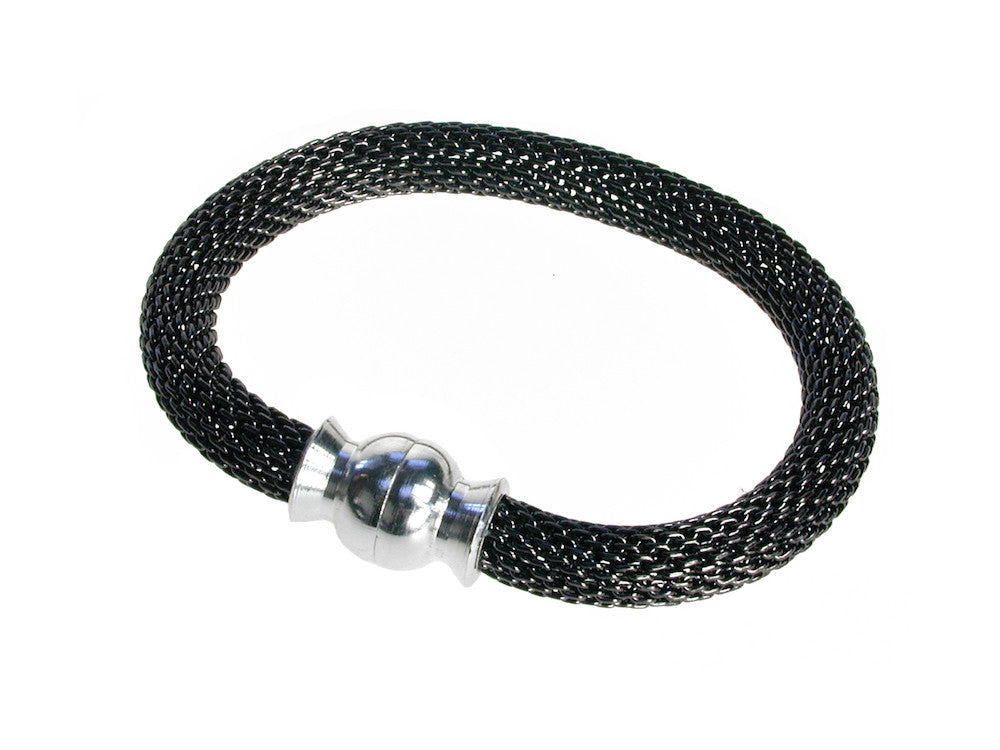 Round Mesh Bracelet with Bow Shaped Magnetic Clasp | Erica Zap Designs