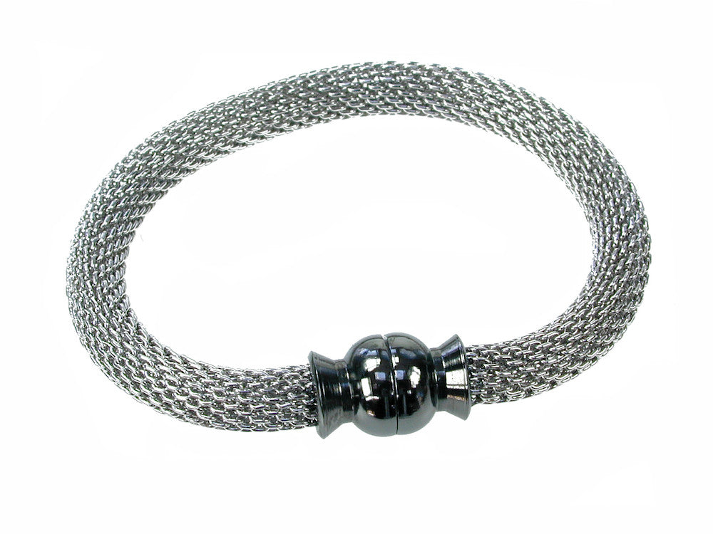 Round Mesh Bracelet with Bow Shaped Magnetic Clasp ERICA ZAP DESIGNS