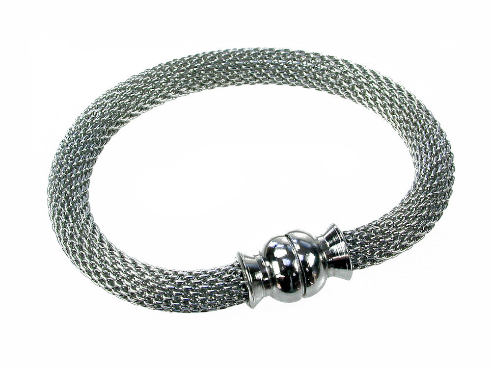 Round Mesh Bracelet with Bow Shaped Magnetic Clasp | Erica Zap Designs