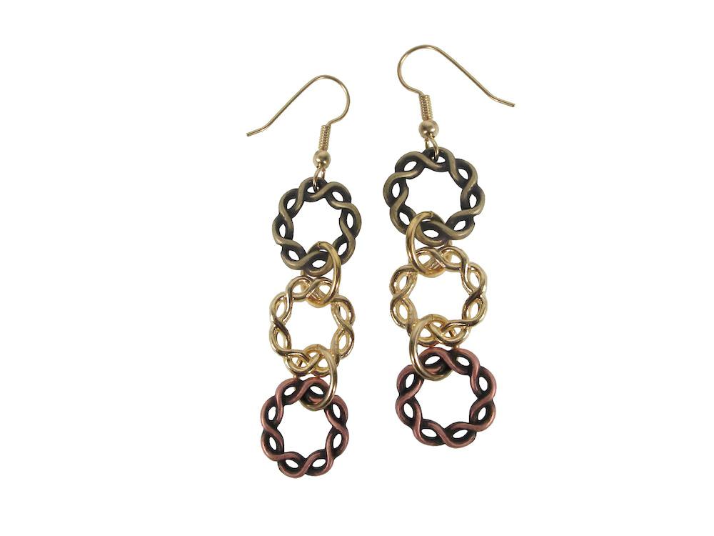 Infinity Circle Drop Earrings | Erica Zap Designs
