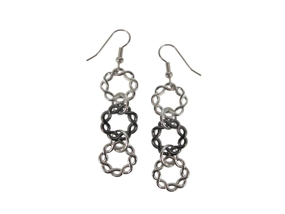 Infinity Circle Drop Earrings | Erica Zap Designs