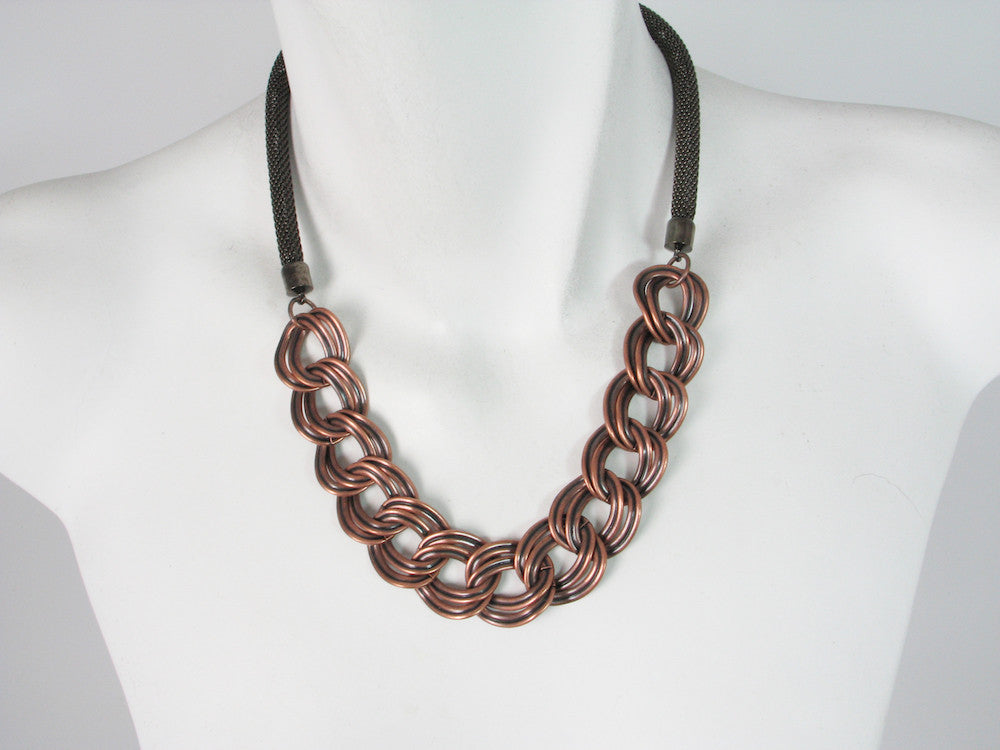 Ribbon Chain Mesh Necklace | Erica Zap Designs