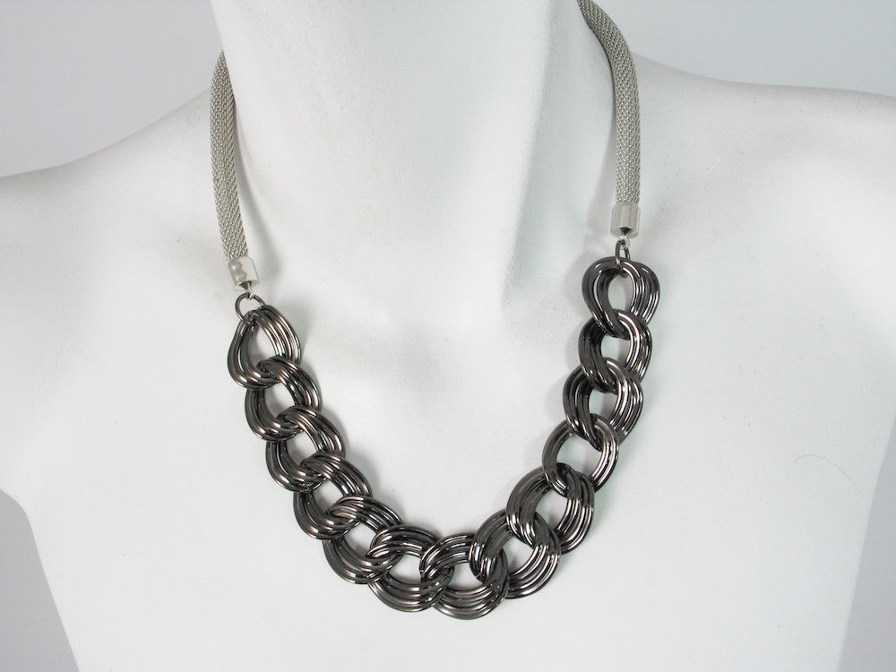 Ribbon Chain Mesh Necklace | Erica Zap Designs