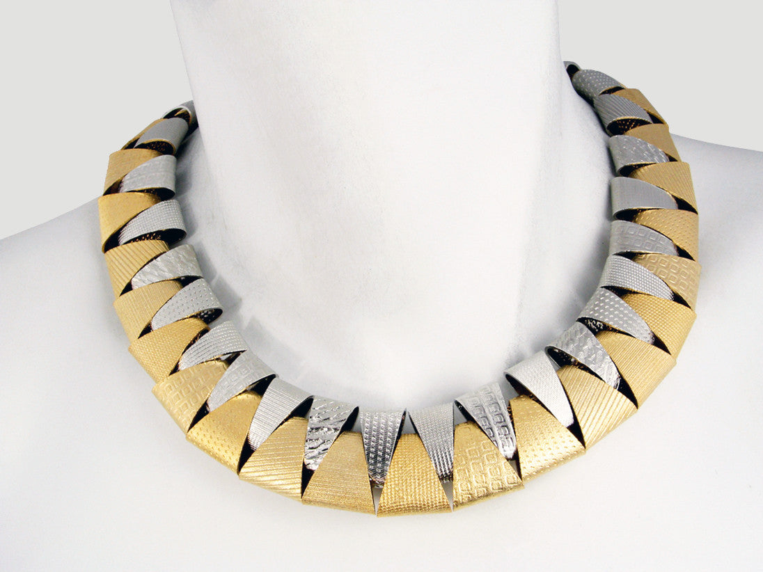 2-Tone Round Collar | Erica Zap Designs