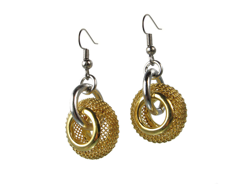 Open Mesh Bead Drop Earrings | Erica Zap Designs