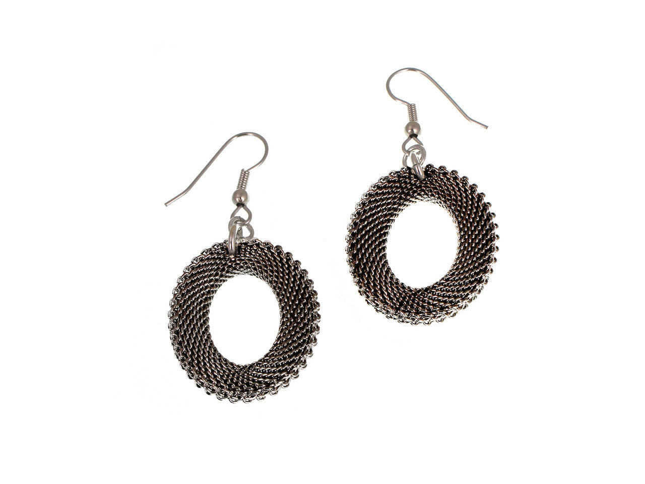 Oval Mesh Drop Earrings | Erica Zap Designs