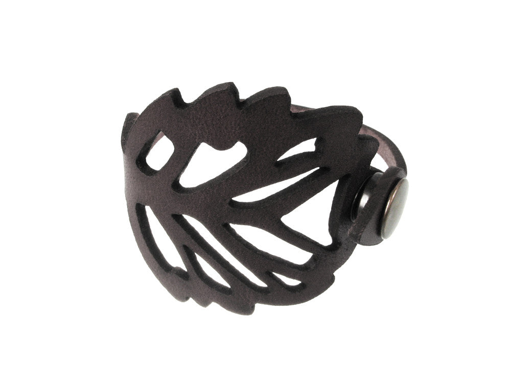 Laser Cut Leather Bracelet | Foliage No.2 | Erica Zap Designs