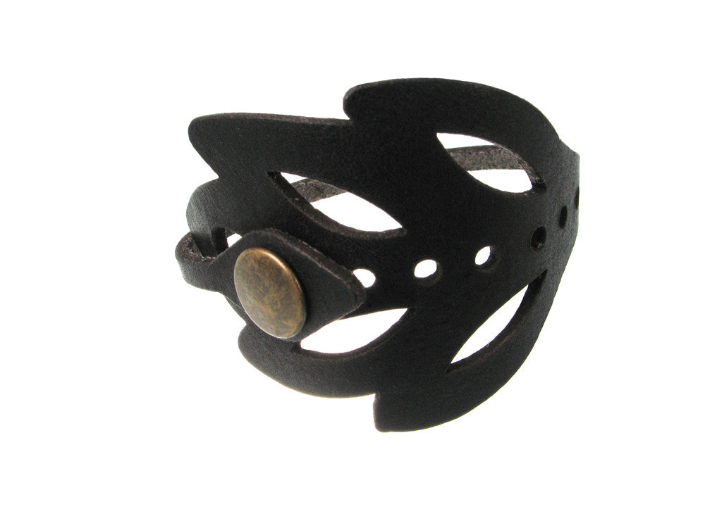 Laser Cut Leather Bracelet | Foliage No.4 | Erica Zap Designs