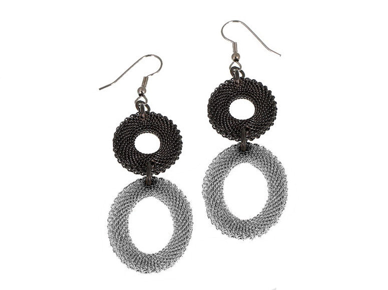 Double Drop Mesh Earrings | Erica Zap Designs