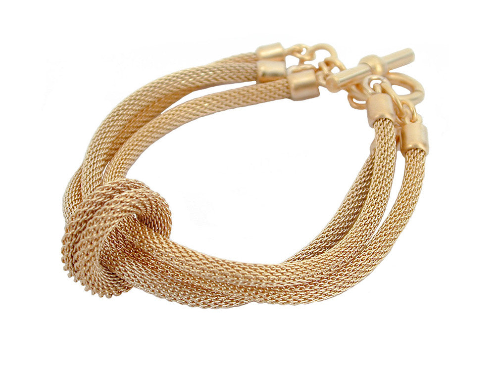 3-Strand Mesh Bracelet with Removable Ring - Erica Zap Designs