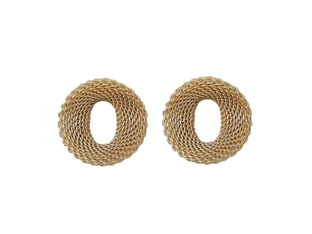 Small Contoured Oval Mesh Earrings | Erica Zap Designs