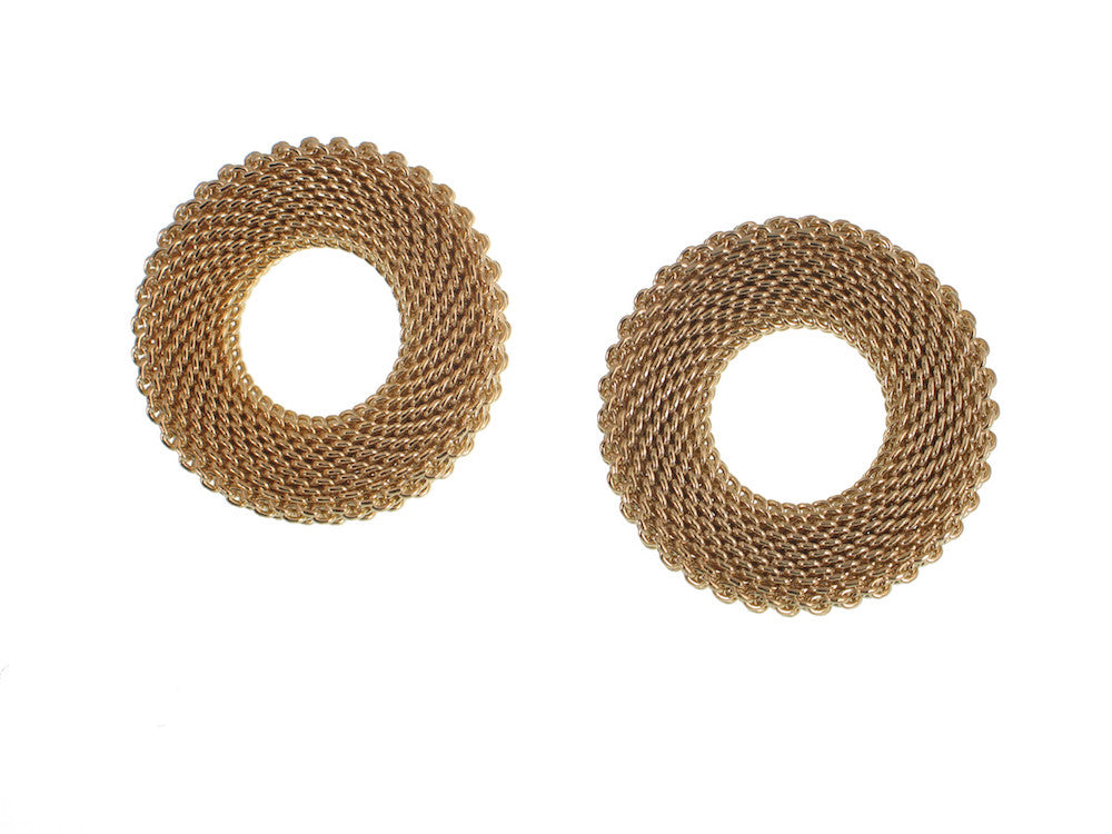 Large Circle Mesh Earrings | Erica Zap Designs