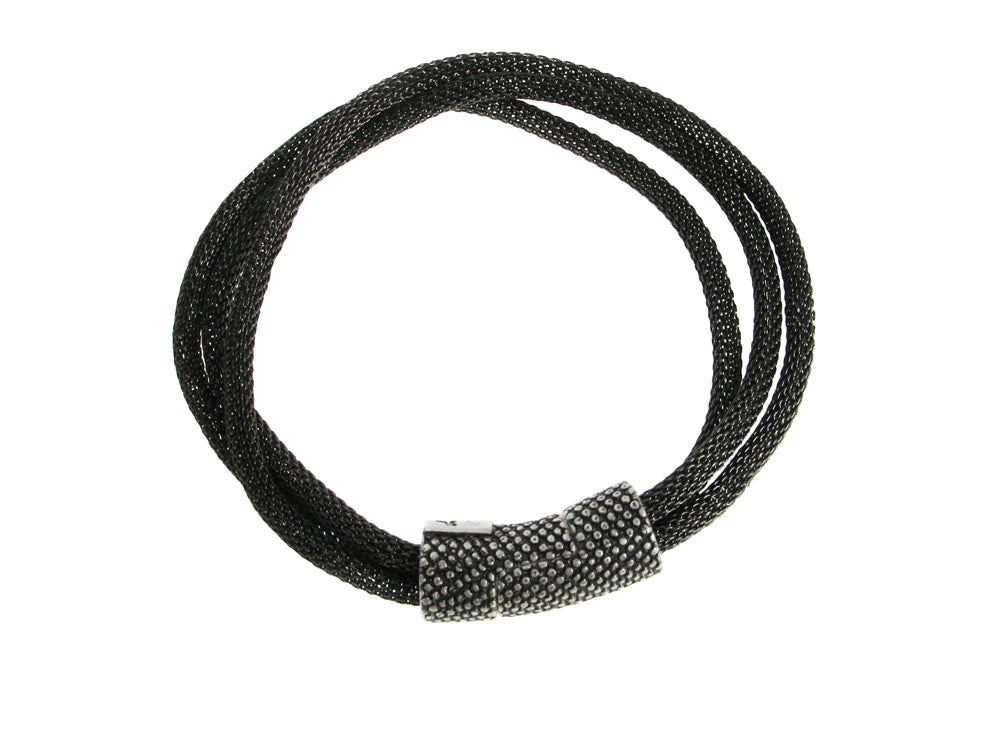 3-Strand Mesh Bracelet with Textured Magnetic Clasp | Erica Zap Designs
