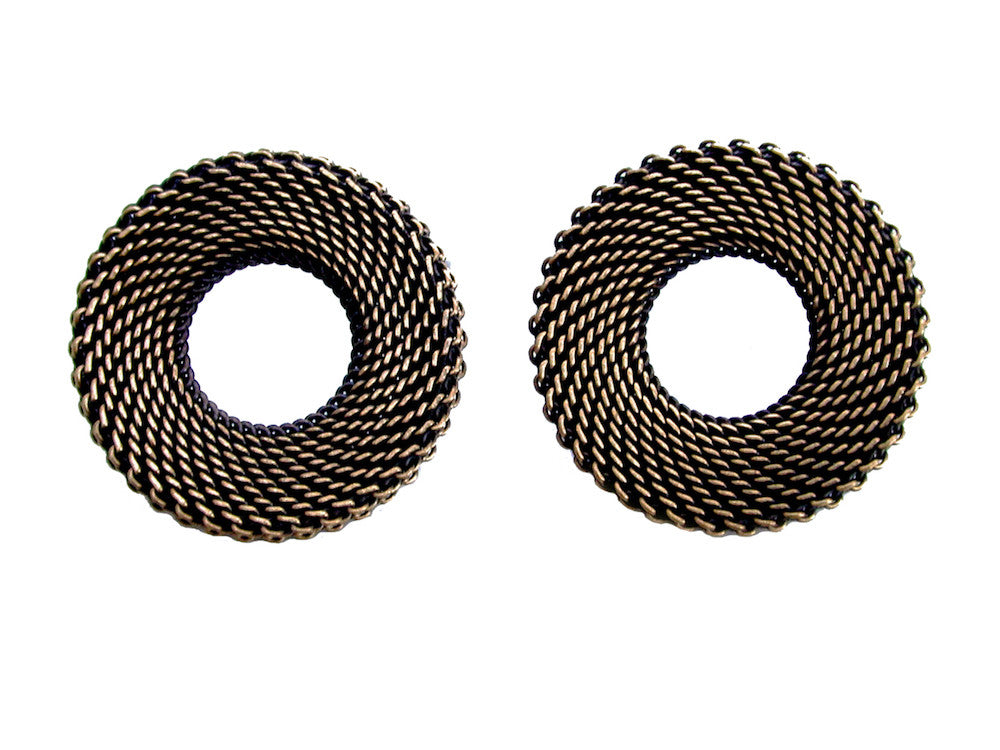 Large Circle Mesh Earrings | Erica Zap Designs