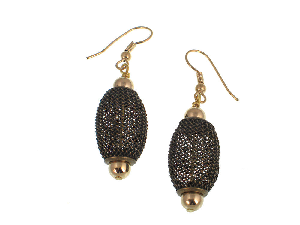 Oval Mesh Bead Earrings | Erica Zap Designs