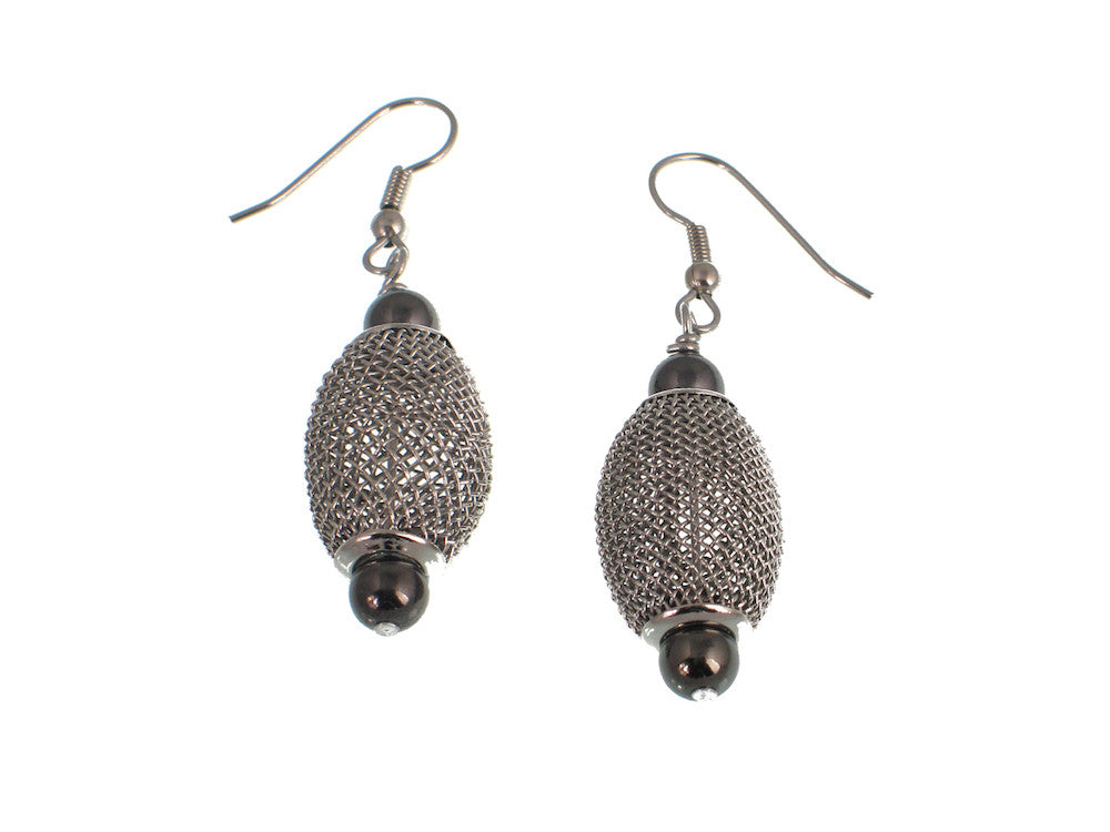 Oval Mesh Bead Earrings | Erica Zap Designs