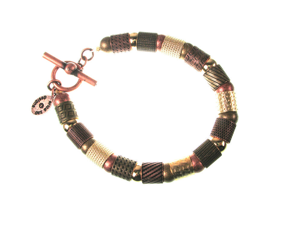 Textured Tube and Ball Bracelet | Erica Zap Designs