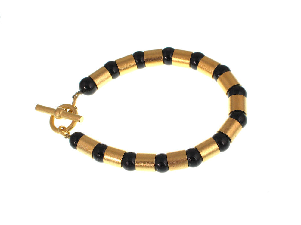 Smooth Tube and Ball Bracelet | Erica Zap Designs