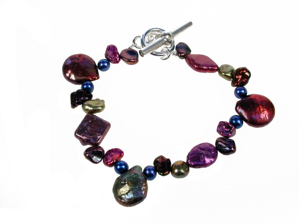 Coin & Keshi Pearl Bracelet | Erica Zap Designs