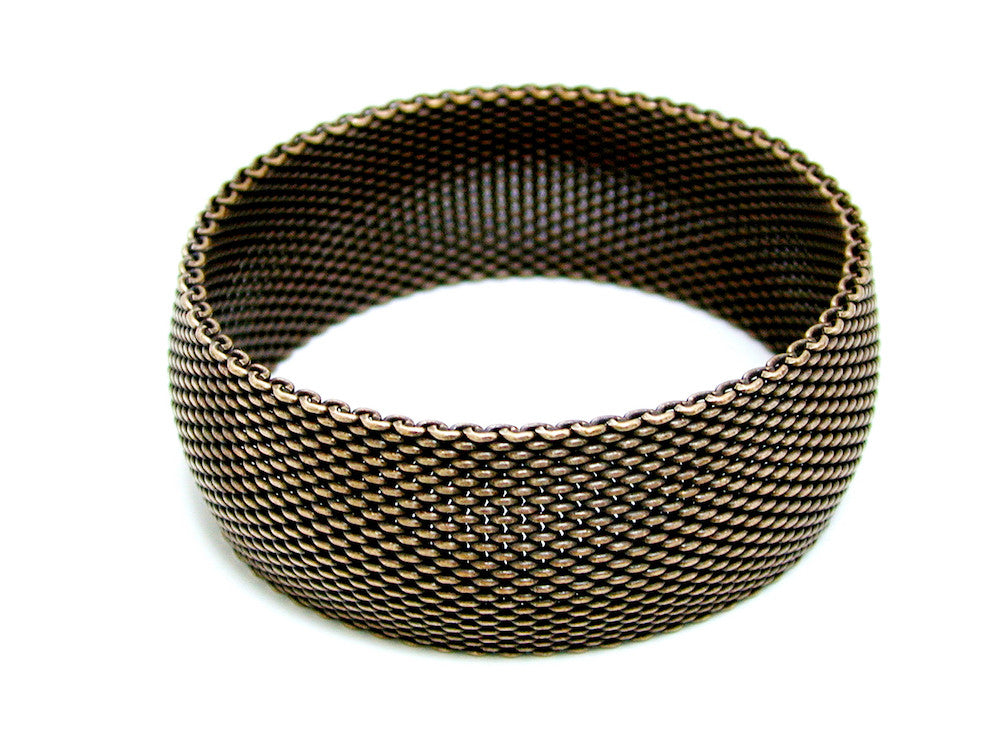 Mezza Bangle Wide Mesh Bangle - Erica Zap Designs