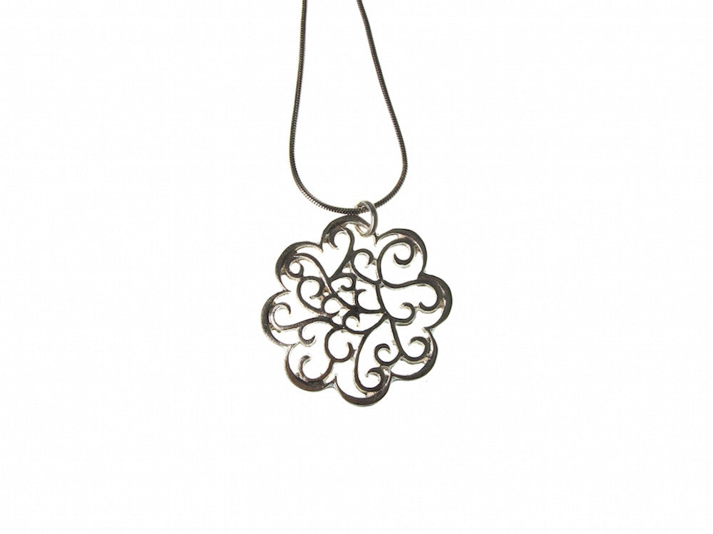 Botanical Heart Swirl Pendant | Erica Zap Designs