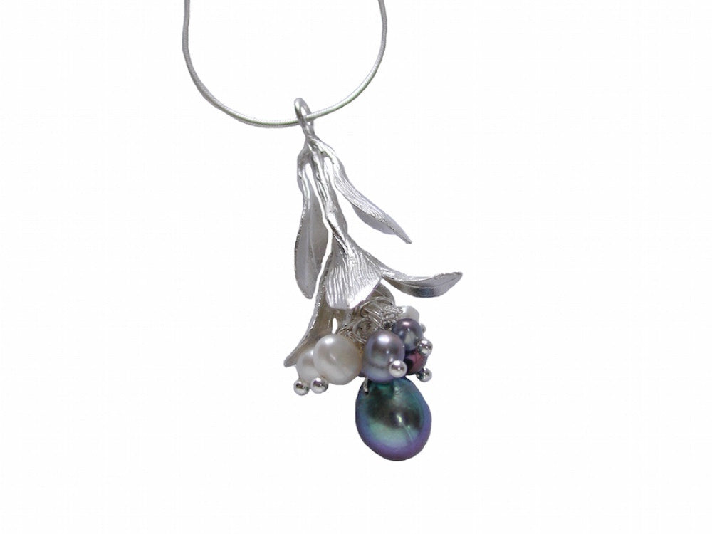 Bud Pearl Cluster Pendant | Long | Erica Zap Designs