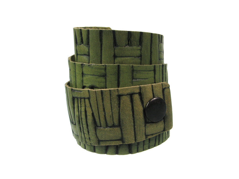 Textured Triple Wrap Leather Bracelet | Erica Zap Designs