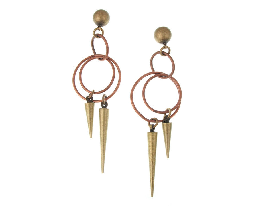 Circle & Spike Earrings | Erica Zap Designs