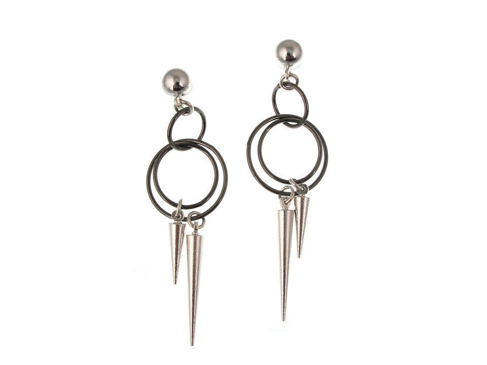 Circle & Spike Earrings | Erica Zap Designs