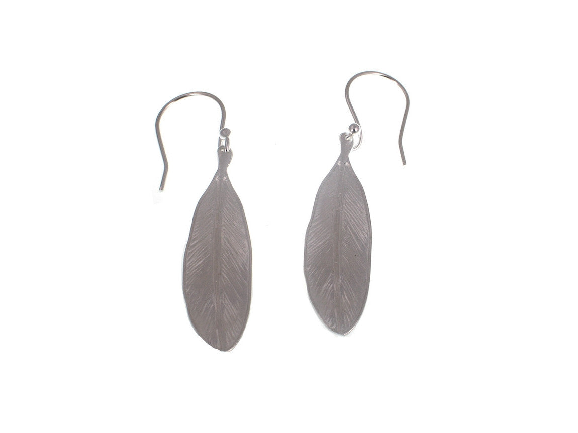Sterling Feather Earrings | Erica Zap Designs