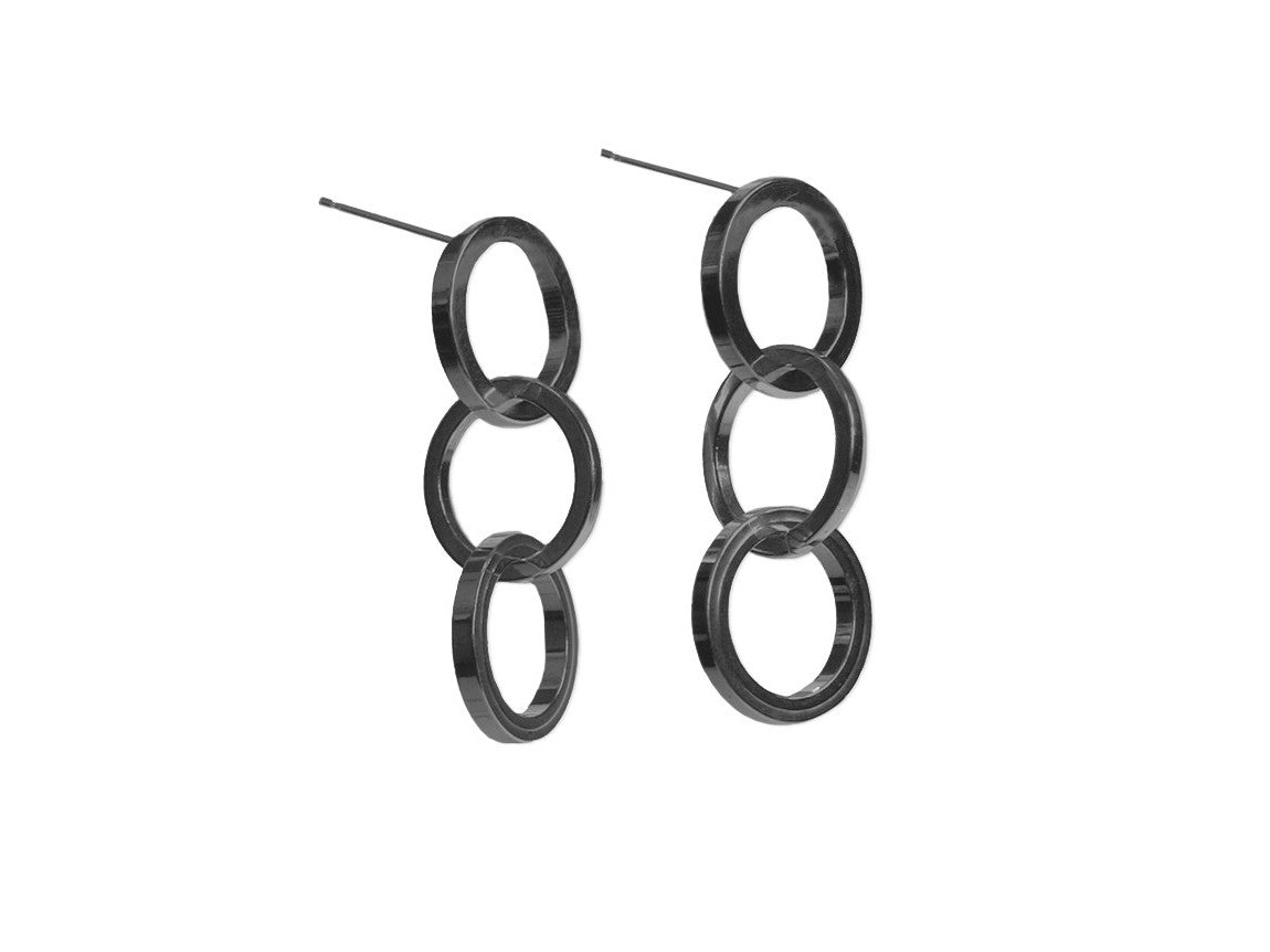Triple Hoop Sterling Earrings | Erica Zap Designs