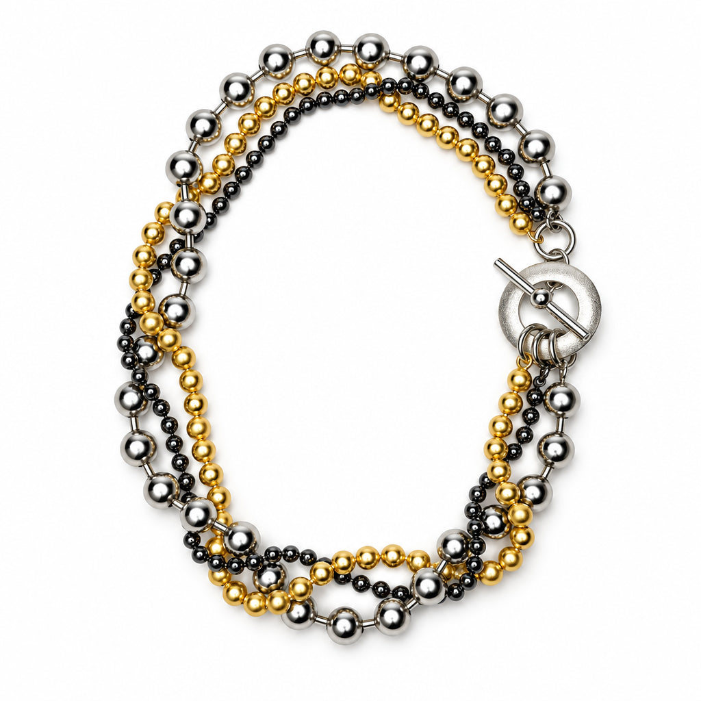 3 Strand Bead Chain Necklace | Erica Zap Designs