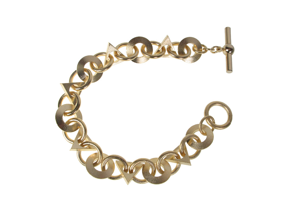 Triangle and Circle Bracelet | Erica Zap Designs