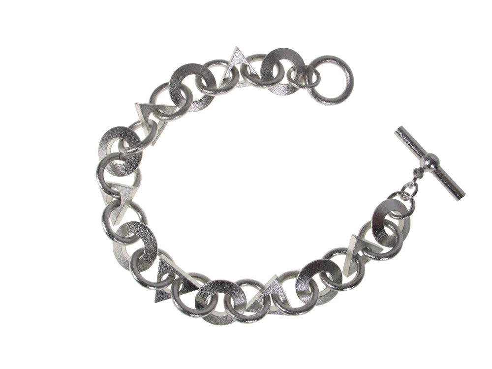 Triangle and Circle Bracelet | Erica Zap Designs